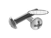 C牙細牙開槽球面圓柱頭自攻螺釘 ASME B18.6.4