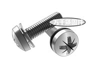 十字槽球面圓柱頭螺釘和波形彈性墊圈 組合 DIN 6900